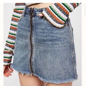 Free People We The Free Zip It Up Mini Skirt